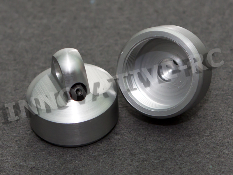 Clear Anodized Shock Cap - Silver
